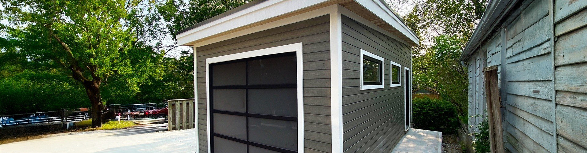 Backyard Man Cave - Urban Garage Design - Prefab kit