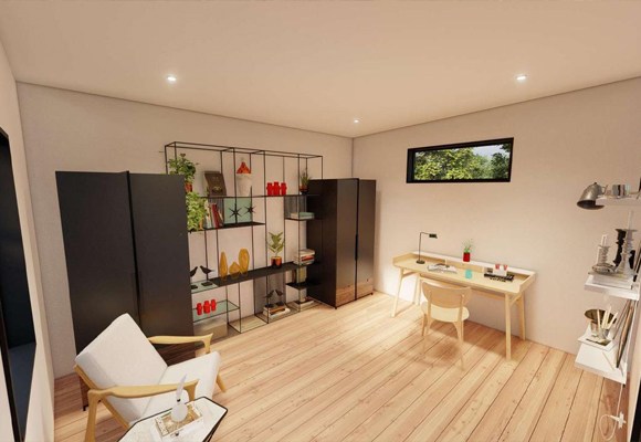 Modern Garden Office Inspiration - Quadra Design Prefab Kit