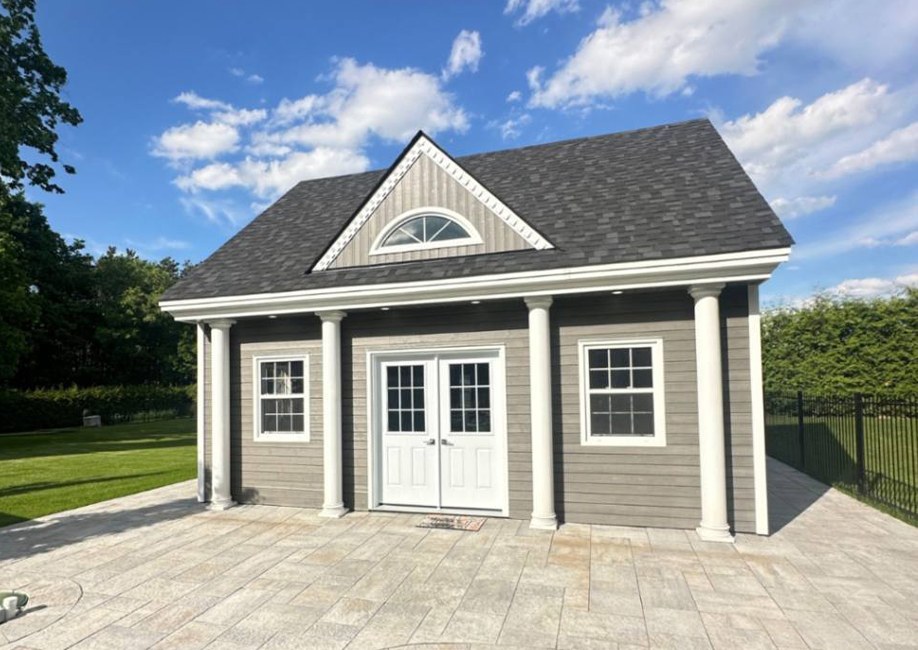 Outside View of a Backyard Man Cave - Mini Oban Design Prefab Kit