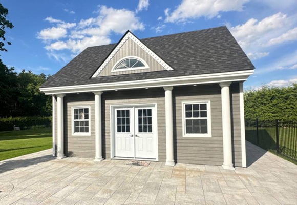 Outside View of a Backyard Man Cave - Mini Oban Design Prefab Kit