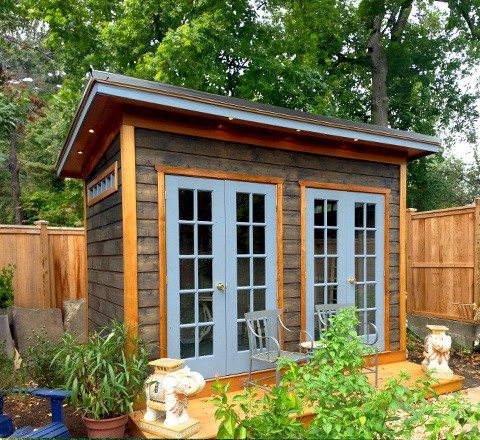 Backyard She Shed Inspiration - 7' x 12' Urban Studio Design - Prefab kit