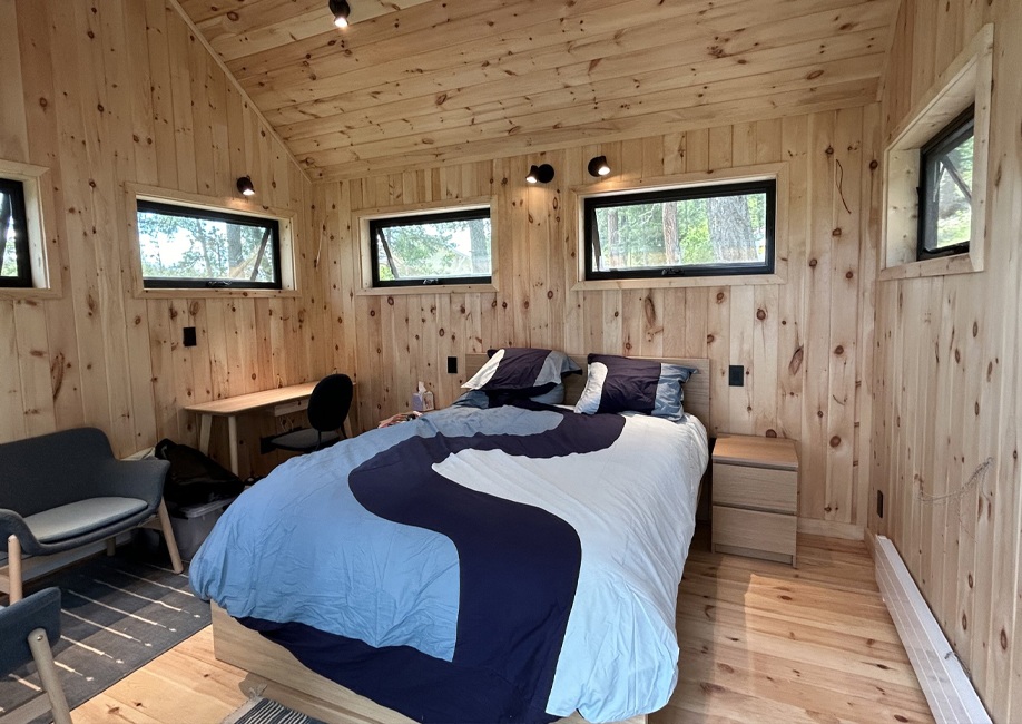 Outside View of a Backyard Man Cave - Mini Oban Design Prefab Kit