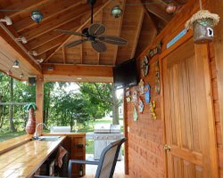 Plumbing Considerations 12' x 12' Barside Pool Cabana Summerwood ID Number 153496