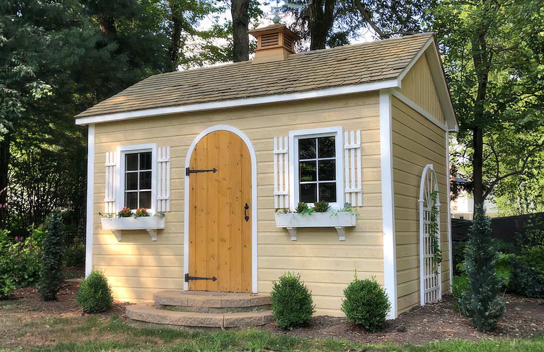 Front View of a 10' x 14' Palmerston Garden Shed