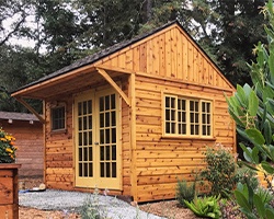 Prefab Garden Shed Kit with Cedar Channel Siding