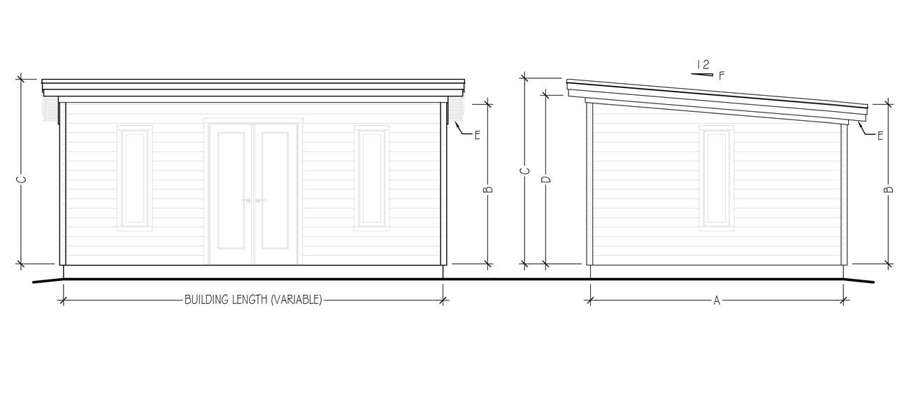 Modern Mini Oban home studio dimensions