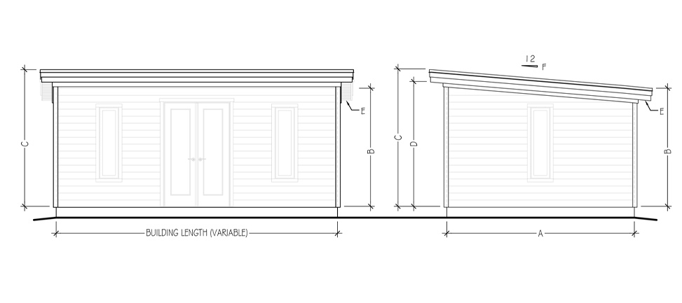 Modern Mini Oban home studio dimensions