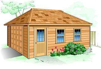 Alpine cedar garage