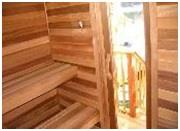 Barside Pool Cabana Interior Cedar Siding and Framing