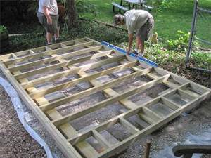 Glen Echo cabin Foundations