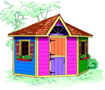 Petite Pentagon playhouse
