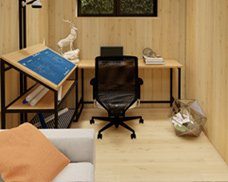 Modern Mini Oban home studio Interior