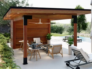 Sanara Modern Pool Cabana Electrical