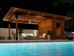 Sanara Modern Pool Cabana Electrical