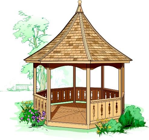 Tattle Creek cedar garden gazebo