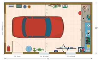 Alpine cedar garage Floor Plan 2