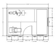 Barside pool cabana Floor Plan 1