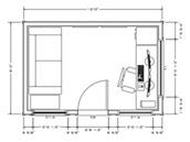 Barside pool cabana Floor Plan 3