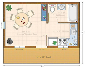 Canmore cabin Floor Plan 1