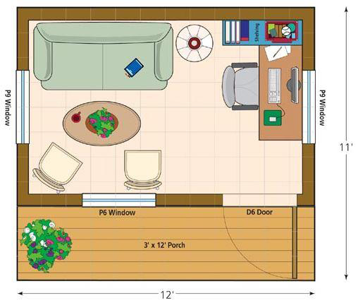 Canmore cabin Floor Plan 2