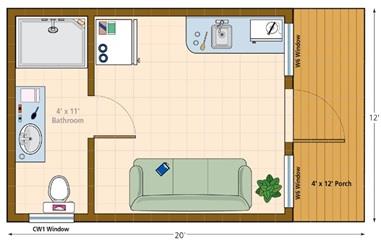 Mountain Brook cabin Floor Plan 2