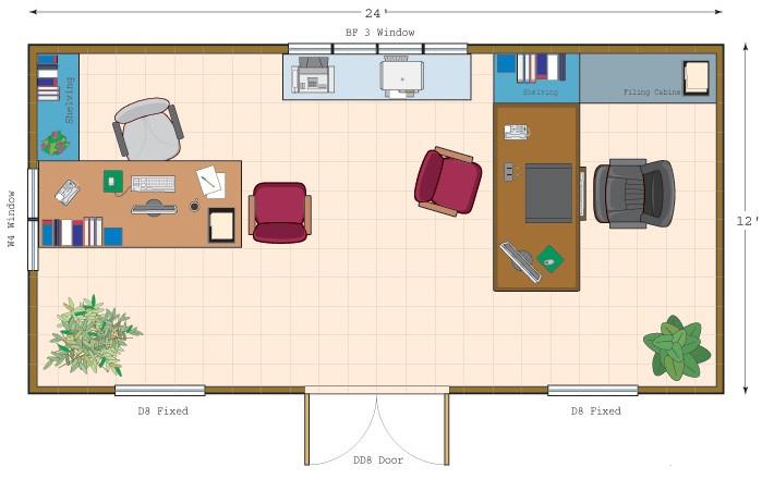 Windsor backyard studio Floor Plan 1