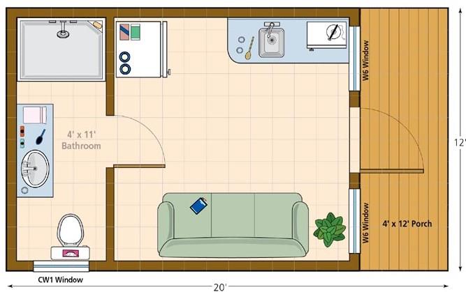 Cheyenne cabin Floor Plan 2