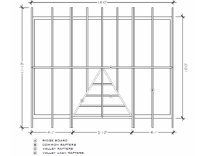 Copper Creek Home Office Studios Roof Framing Plan