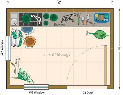 Dune shed Floor Plan 1