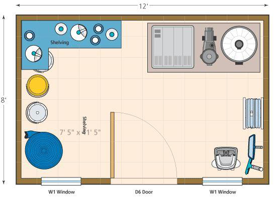 Dune pool cabana Floor Plan 2