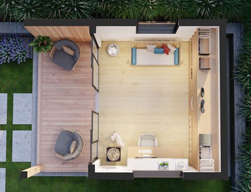 Cove garden studio Floor Plan 1