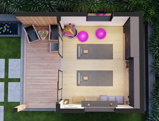 Cove garden studio Floor Plan 1