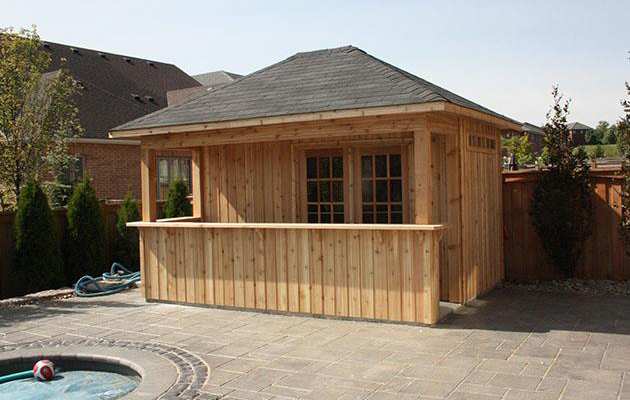 Completed Barside pool cabana