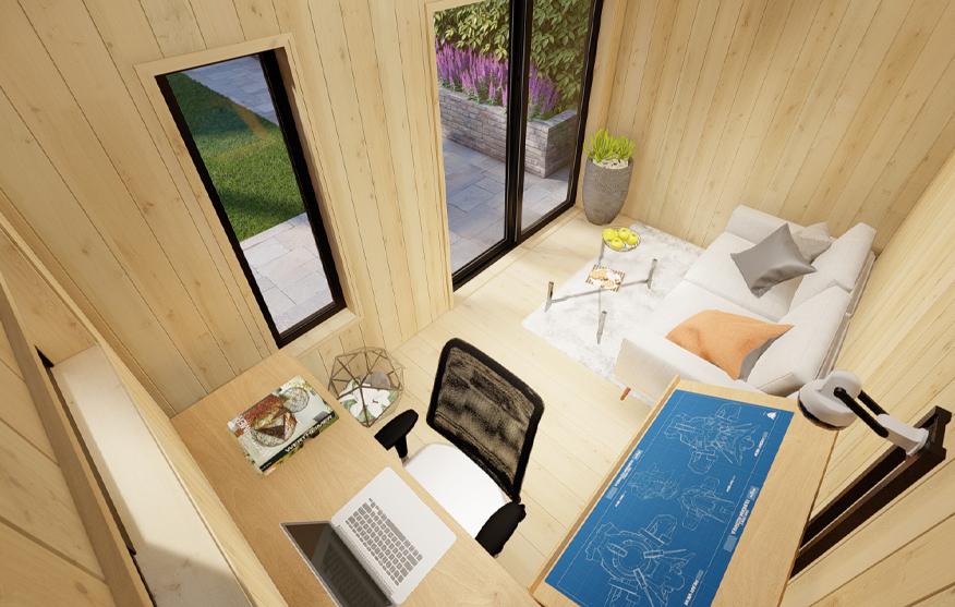 Modern Mini Oban home studio interior