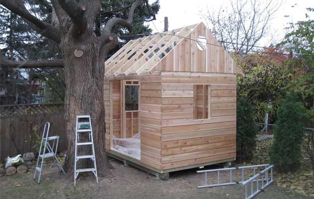 Copper Creek home studio Roof frame