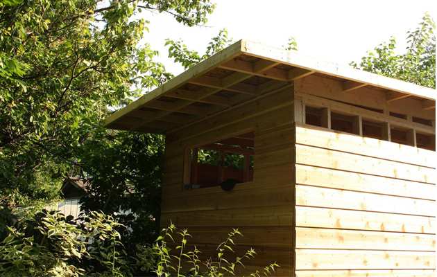 Dune pool cabana rough siding