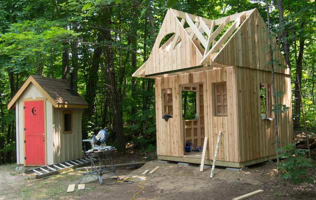 Glen Echo shed Roof frame
