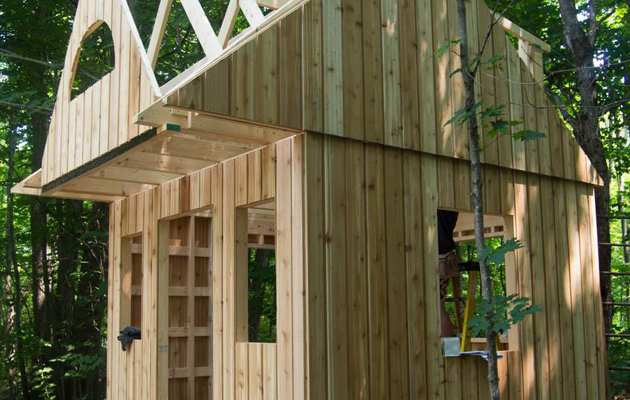 Glen Echo shed roof frame