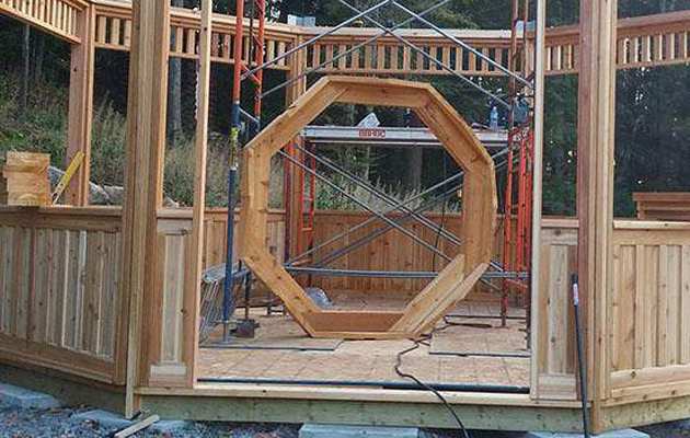 San Cristobal backyard studio wall assembly