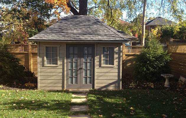 Completed Sonoma prefab shed