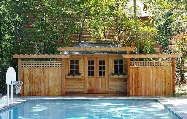 Completed Sonoma pool cabana