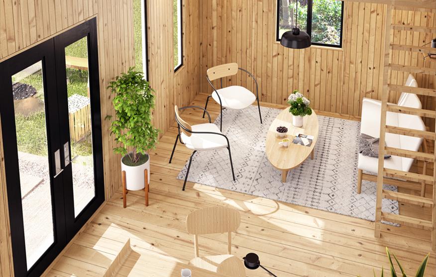 Modern Oban Cabin Home Office Studio