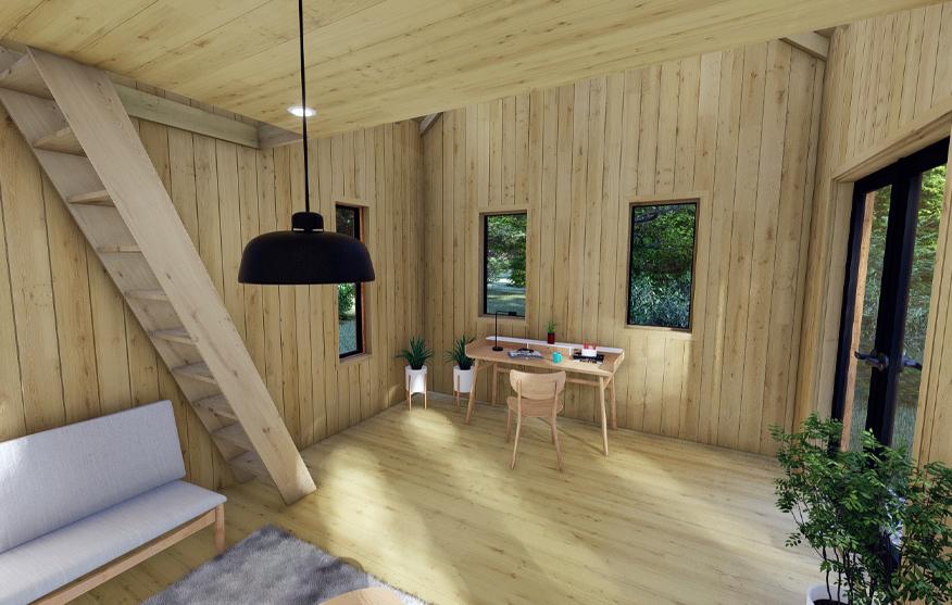 Modern Oban Cabin Home Office Studio