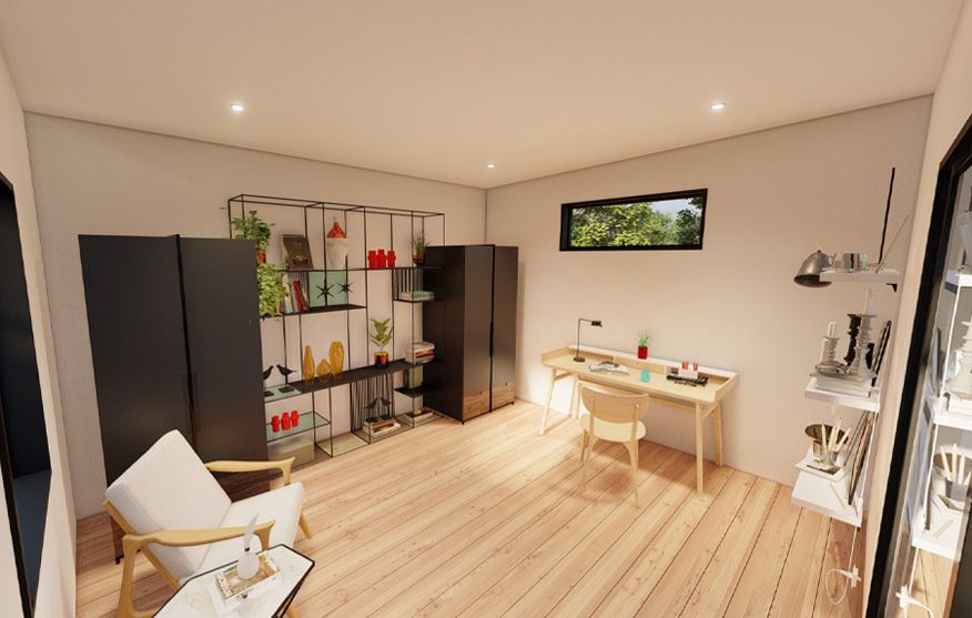 Modern Quadra home studio interior