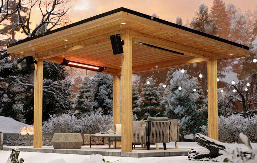 Modern Urban Pavilion STK Cedar Siding